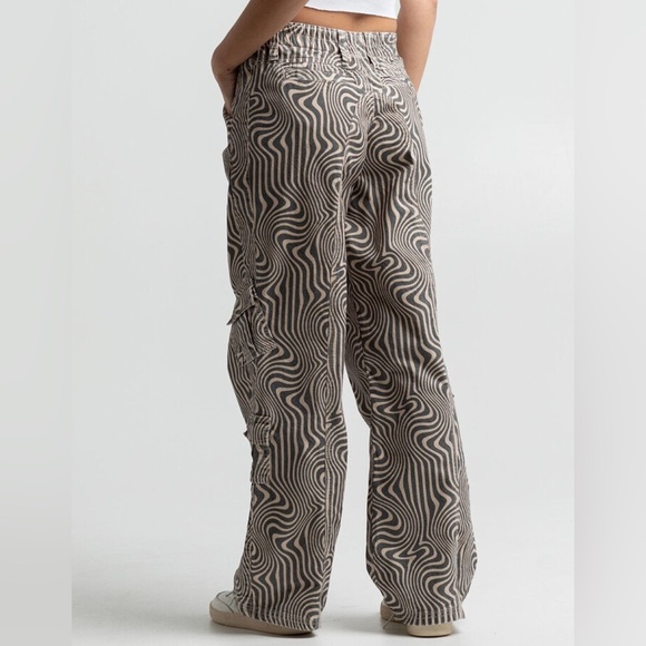 Urban Outfitters Brown Swirl Wide Leg Pants - Picture 12 of 12